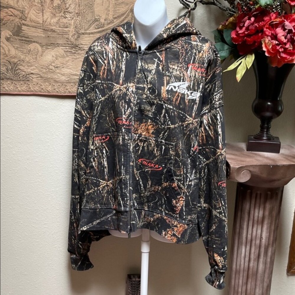 Inaka Power Summit Double Zip Hoodie - Tundra Camo